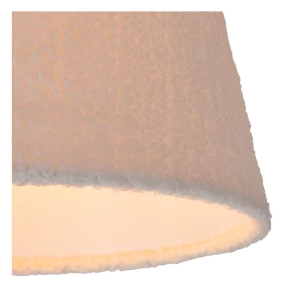 Lucide WOOLLY - Lámpara colgante - Ø 28 cm - 1xE27 - Beige - detalle 1